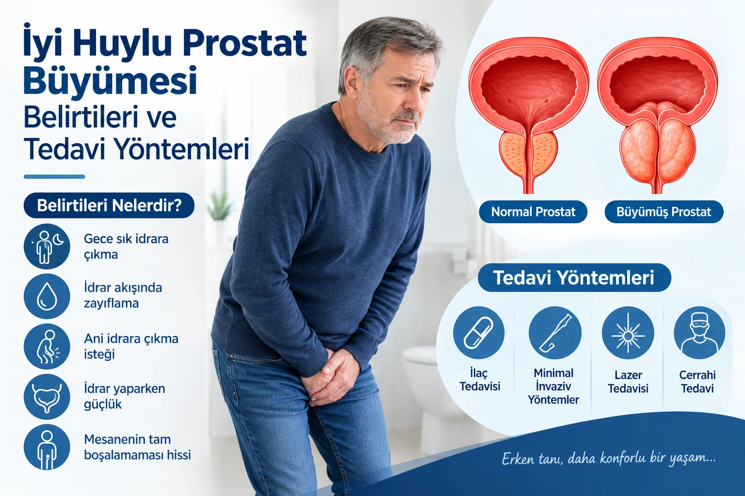 İyi Huylu Prostat Büyümesi İyi huylu prostat büyümesi belirtileri ve tedavi yöntemleri